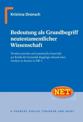 Dronsch |  Bedeutung als Grundbegriff neutestamentlicher Wissenschaft | eBook | Sack Fachmedien