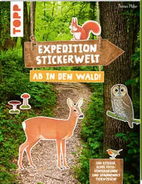 frechverlag |  Expedition Stickerwelt - Ab in den Wald! | Buch |  Sack Fachmedien