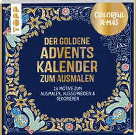 Schwab |  Colorful Christmas - Der goldene Adventskalender zum Ausmalen | Buch |  Sack Fachmedien