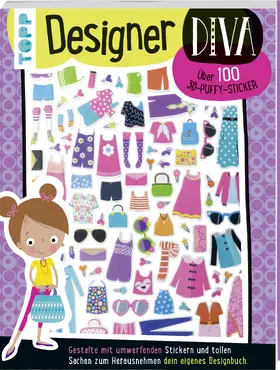 frechverlag |  3D-Sticker- und Rätselbuch: Designer Diva | Buch |  Sack Fachmedien