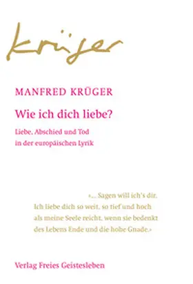 Krüger |  Wie ich dich liebe? | Buch |  Sack Fachmedien