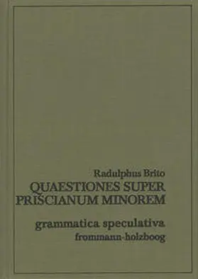 Radulphus / Enders / Pinborg |  Quaestiones super Priscianum minorem | Buch |  Sack Fachmedien