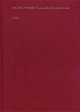 Psellus / Lohr |  Commentarii in Physicen Aristotelis | Buch |  Sack Fachmedien