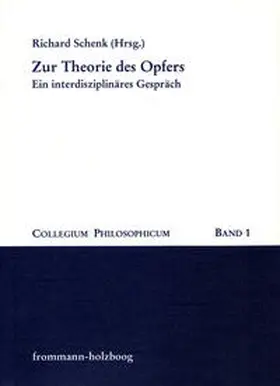 Schenk |  Zur Theorie des Opfers | Buch |  Sack Fachmedien