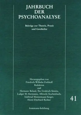 Beland / Eickhoff / Grubrich-Simitis |  Jahrbuch der Psychoanalyse / Band 41 | Buch |  Sack Fachmedien