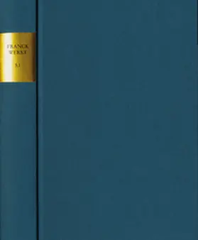 Roloff / Franck / Wollgast | Sebastian Franck: Sämtliche Werke / Sebastian Franck: Sämtliche Werke. Band 5,1: Paradoxa. Text | Buch | 978-3-7728-2405-0 | sack.de
