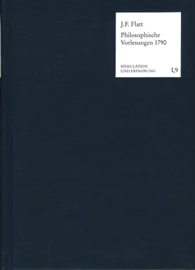 Flatt |  Philosophische Vorlesungen 1790 | Buch |  Sack Fachmedien