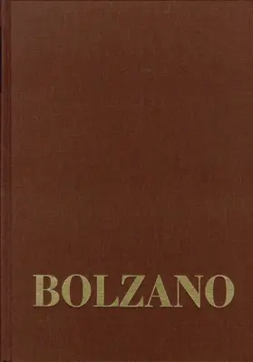 Bolzano / Berg / Kambartel |  Bernard Bolzano Gesamtausgabe / Reihe III: Briefwechsel. Band 2,3: Briefe an Michael Josef Fesl 1837–1840 | Buch |  Sack Fachmedien