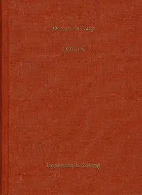 Destutt de Tracy / Sandkühler |  Antoine Louis Claude Destutt de Tracy: Grundzüge einer Ideenlehre / Band III: Logik | Buch |  Sack Fachmedien