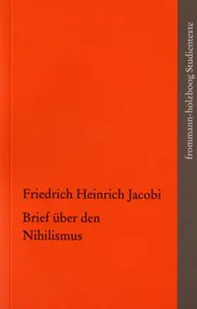 Jacobi |  Brief über den Nihilismus | Buch |  Sack Fachmedien