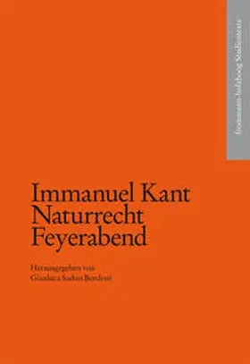 Sadun-Bordoni / Kant |  Immanuel Kant: Naturrecht Feyerabend | Buch |  Sack Fachmedien