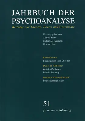 Frank / Hermanns / Hinz |  Jahrbuch der Psychoanalyse / Band 51 | eBook | Sack Fachmedien
