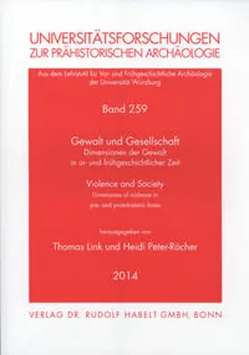 Link / Peter-Röcher |  Gewalt und Gesellschaft | Violence and Society | Buch |  Sack Fachmedien
