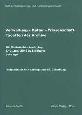 LVR-Archivberatungs- und Fortbildungszentrum |  Verwaltung - Kultur - Wissenschaft | Buch |  Sack Fachmedien