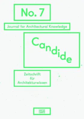 Lepik / Schindler / Sowa |  Candide. Journal for Architectural Knowledge | Buch |  Sack Fachmedien
