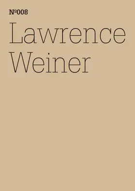 Weiner | Lawrence Weiner | E-Book | sack.de