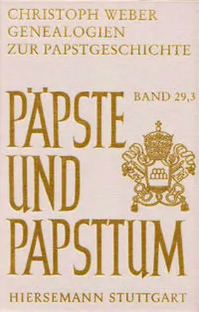 Weber / Becker |  Genealogien zur Papstgeschichte | Buch |  Sack Fachmedien
