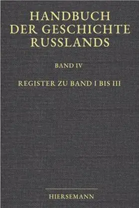 Zernack / Hellmann / Schramm |  Handbuch der Geschichte Russlands | Buch |  Sack Fachmedien