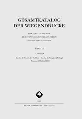  Gesamtkatalog der Wiegendrucke | Buch |  Sack Fachmedien