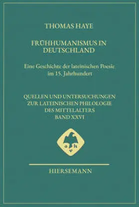 Haye |  Frühhumanismus in Deutschland | Buch |  Sack Fachmedien