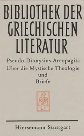 Pseudo-Dionysius |  Über die Mystische Theologie | Buch |  Sack Fachmedien
