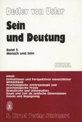 Uslar |  Sein und Deutung | Buch |  Sack Fachmedien