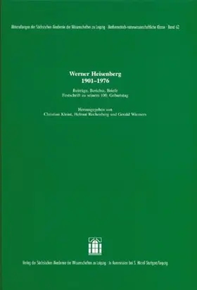 Kleint / Rechenberg / Wiemers |  Werner Heisenberg 1901-1976 | Buch |  Sack Fachmedien