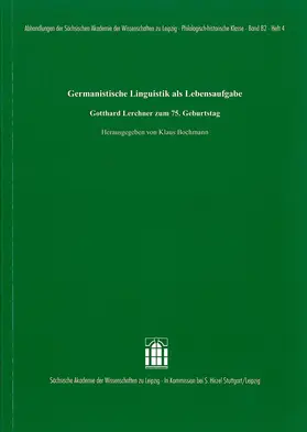 Bochmann |  Germanistische Linguistik als Lebensaufgabe | Buch |  Sack Fachmedien