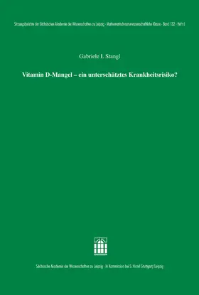Stangl |  Vitamin D-Mangel - ein unterschätztes Krankheitsrisiko? | Buch |  Sack Fachmedien