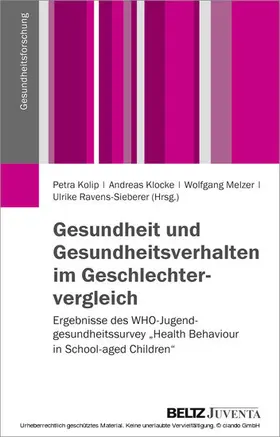 Kolip / Klocke / Melzer |  Gesundheit und Gesundheitsverhalten im Geschlechtervergleich | eBook | Sack Fachmedien