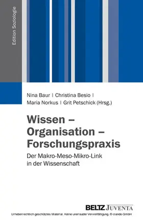 Baur / Besio / Norkus |  Wissen - Organisation - Forschungspraxis | eBook | Sack Fachmedien