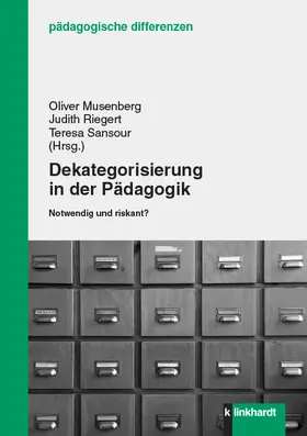 Musenberg / Riegert / Sansour |  Dekategorisierung in der Pädagogik | eBook | Sack Fachmedien
