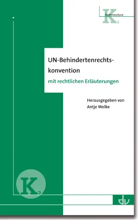 Welke |  UN-Behindertenrechtskonvention | eBook | Sack Fachmedien