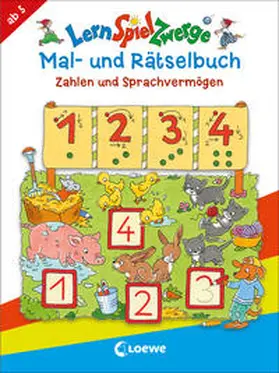  LernSpielZwerge - Mal- und Rätselbuch - Zahlen und Sprachvermögen | Buch |  Sack Fachmedien