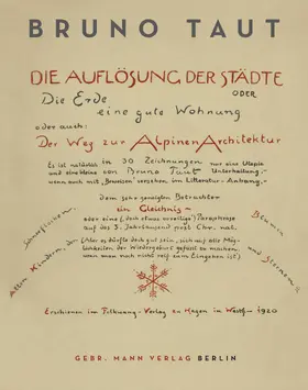 Speidel / Taut |  Die Auflösung der Städte | Buch |  Sack Fachmedien