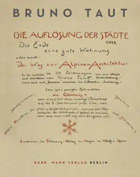 Speidel / Taut |  Die Auflösung der Städte | eBook | Sack Fachmedien