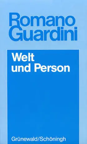 Guardini |  Welt und Person | Buch |  Sack Fachmedien
