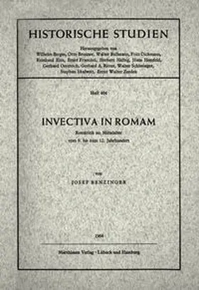 Benzinger |  Invectiva in Romam | Buch |  Sack Fachmedien