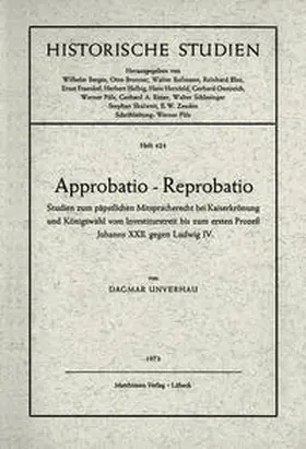 Unverhau |  Approbatio - Reprobatio | Buch |  Sack Fachmedien