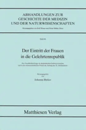 Bleker |  Der Eintritt der Frauen in die Gelehrtenrepublik | Buch |  Sack Fachmedien