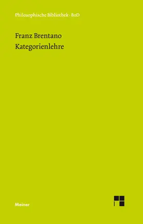 Brentano / Kastil |  Kategorienlehre | Buch |  Sack Fachmedien