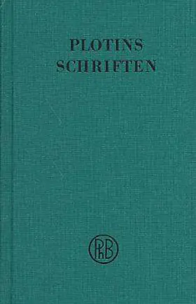 Plotin |  Schriften. Band III | Buch |  Sack Fachmedien