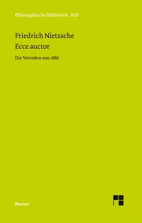 Nietzsche / Scheier |  Ecce auctor - Die Vorreden von 1886 | Buch |  Sack Fachmedien