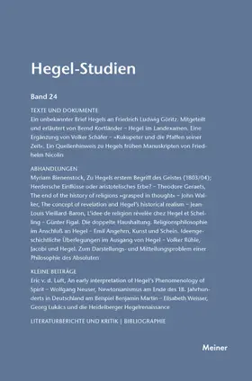 Pöggeler / Nicolin |  Hegel-Studien / Hegel-Studien | Buch |  Sack Fachmedien