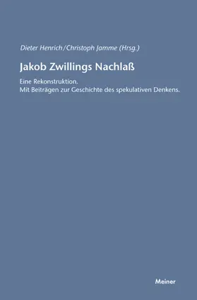 Henrich |  Jakob Zwillings Nachlass | Buch |  Sack Fachmedien
