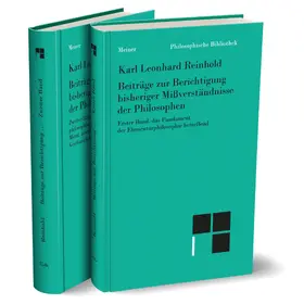 Reinhold / Fabbianelli |  Beiträge zur Berichtigung bisheriger Mißverständnisse der Philosophen | Buch |  Sack Fachmedien