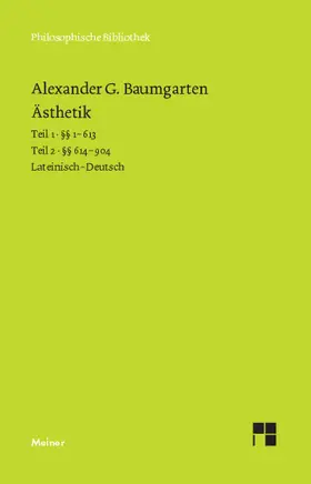 Baumgarten / Mirbach | Ästhetik (2 Bde.) | E-Book | sack.de