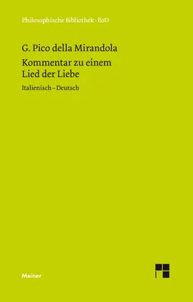 Pico della Mirandola / Bürklin | Kommentar zu einem Lied der Liebe | E-Book | sack.de