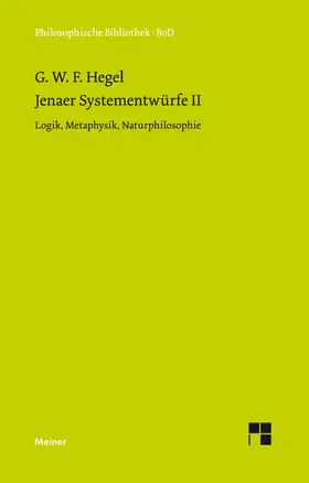 Hegel / Horstmann |  Jenaer Systementwürfe II | eBook | Sack Fachmedien