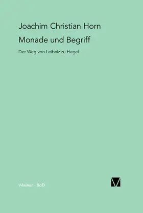 Horn | Monade und Begriff | E-Book | www2.sack.de